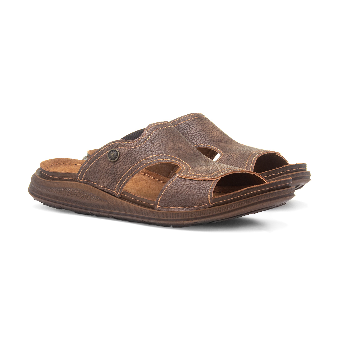 Osaga Buena Mens Brown Mule Sandal Osaga Buena Mens Brown Mule Sandal
