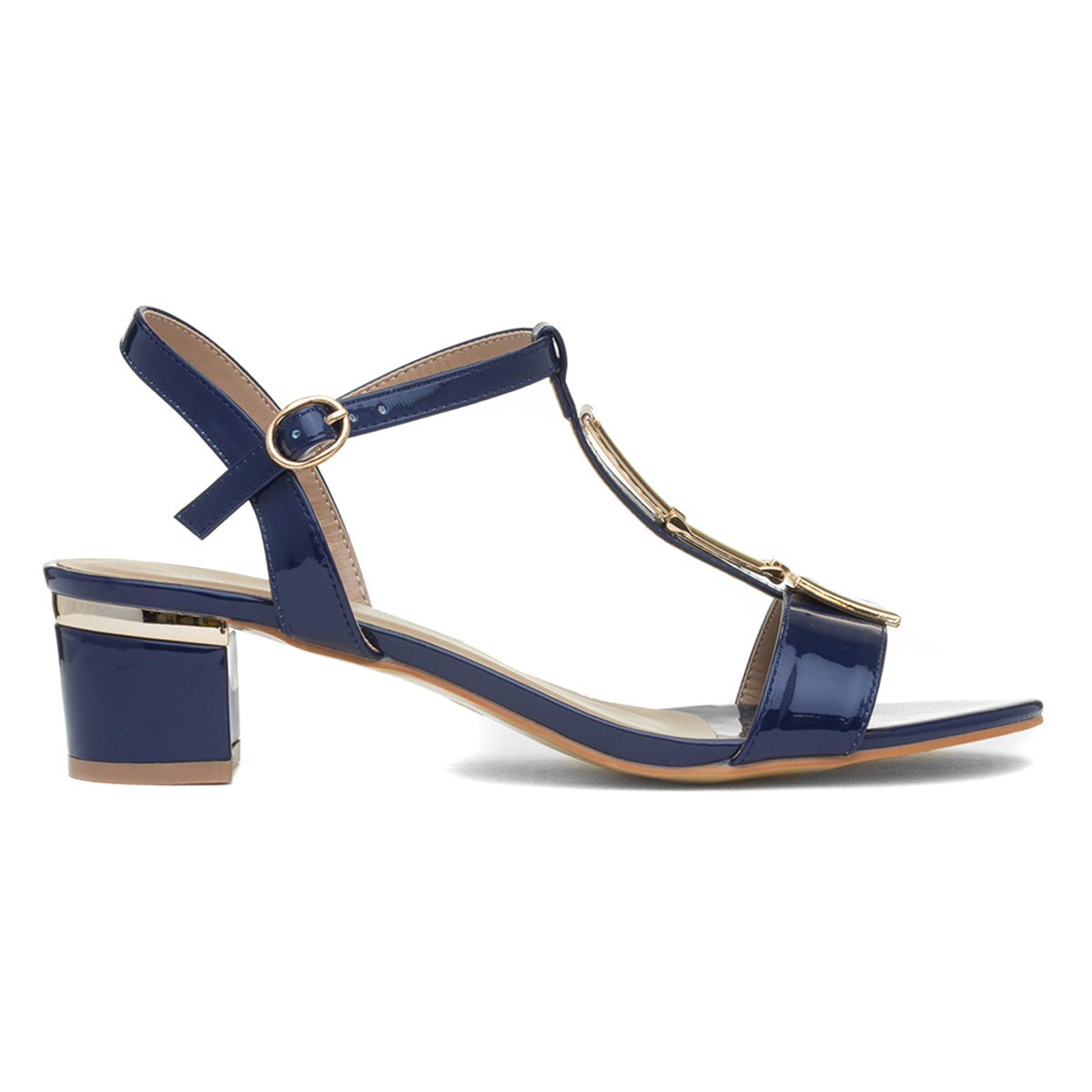 Lunar Blaze Womens Navy Patent Heel