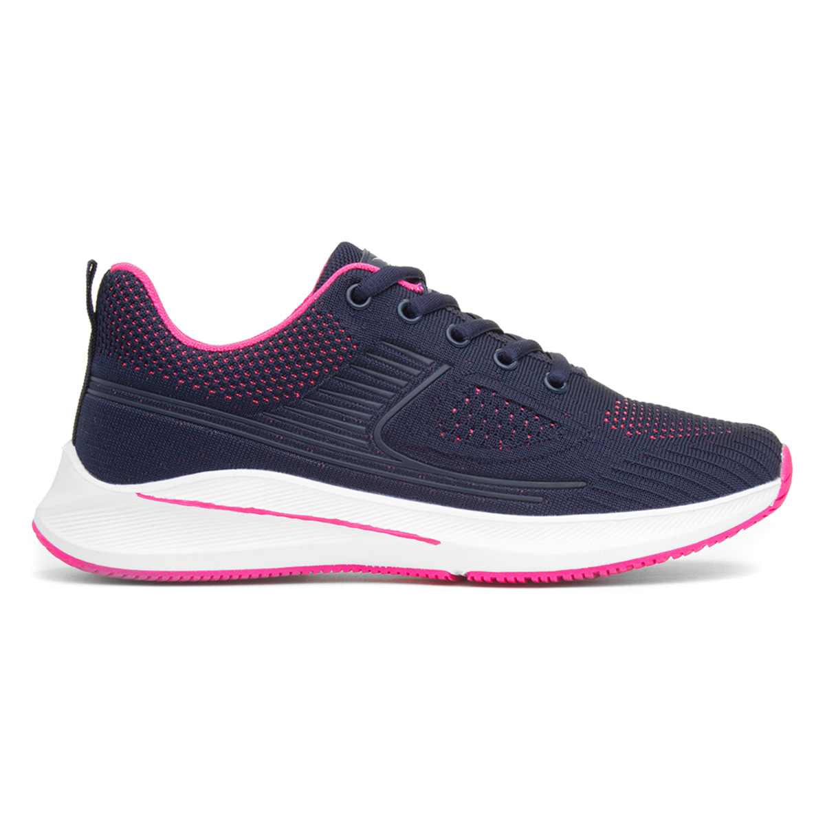 Osaga Planetary Womens Navy & Pink Knitted Trainer