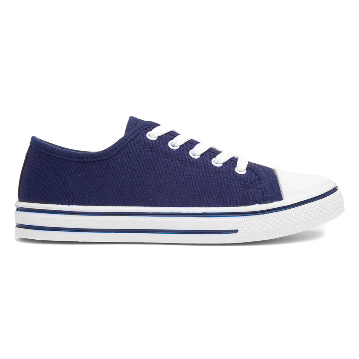 Red Fish Womens Navy Canvas Shoe
