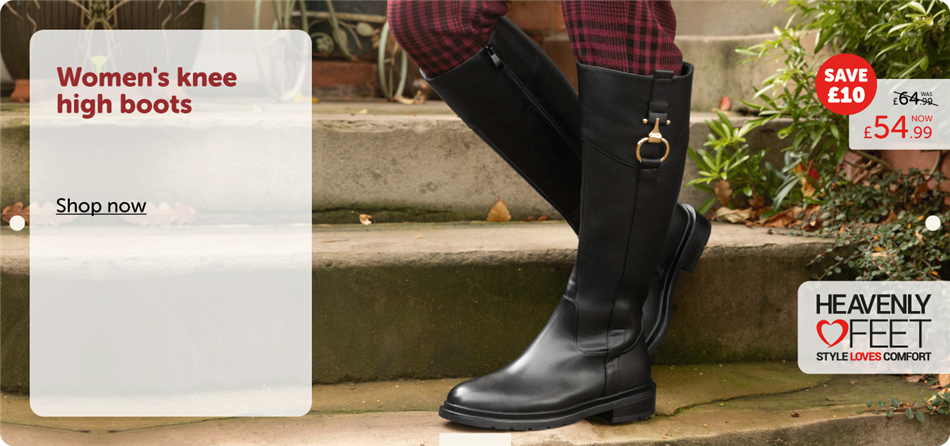 DHP Scroller Heavenly Feet Knee High Boots