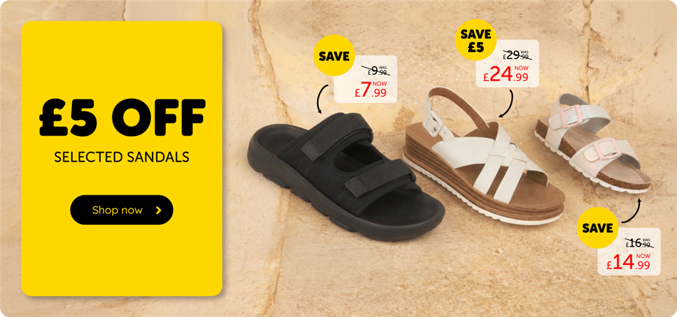 DHP Scroller £5 Off Selected Sandals