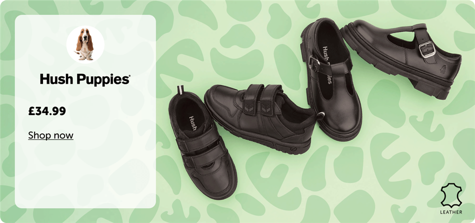 DHP Scroller Hush Puppies School Shoes