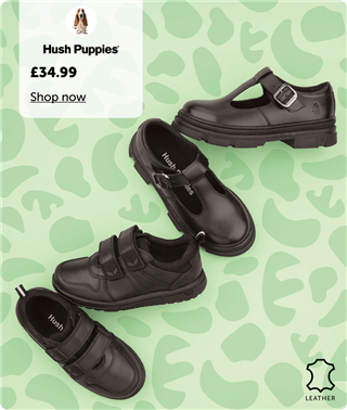 MHP Scroller Hush Puppies School Shoes