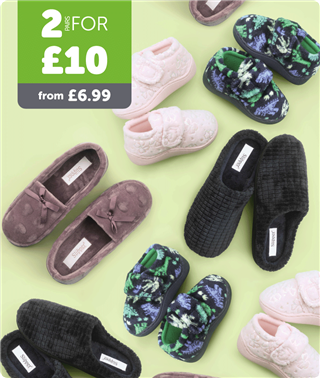 MHP Scroller 2 Pairs for £10 Slippers